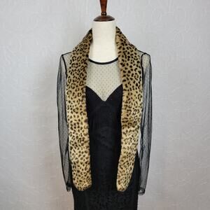 Fabulous Furs Leopard Print Scarf